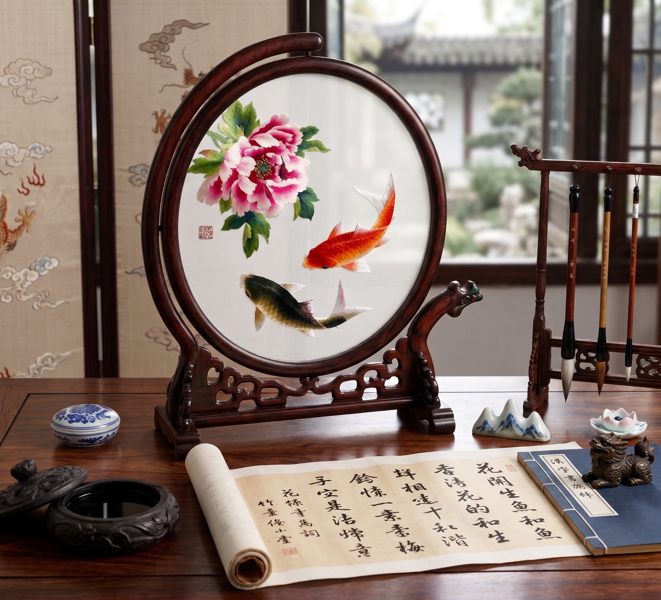 Traditional Chinese Calligraphy brushes and ink